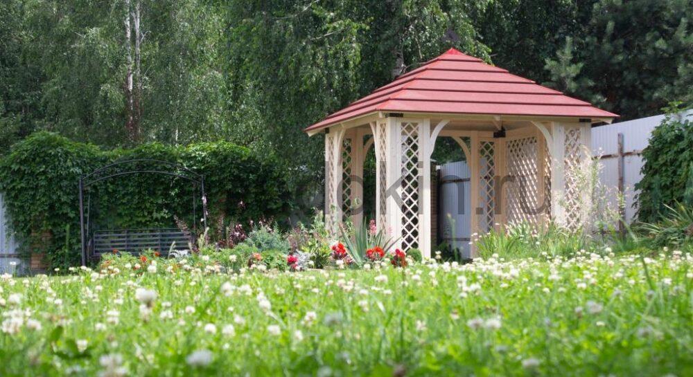 Беседка деревянная квадратная К-065-8